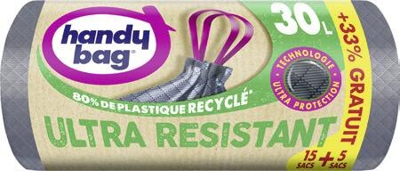 Sac poubelle 80% Plastique recyclé