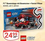 Aktuelles F1 Boxenstopp mit Boxencrew + Ferrari Flitzer Angebot bei GLOBUS in Duisburg ab 24,99 €