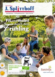 Aktueller Sanitätshaus Jörg Splitthoff GmbH Sanitätshaus Prospekt in Bocholt und Umgebung, "Fit und mobil durch den Frühling" mit 6 Seiten, 13.03.2025 - 31.05.2025