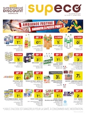 Catalogue Discount Alimentaire Supeco en cours à La Marché et alentours, "Ambiance festive garantie à petits prix", 2 pages, 25/06/2024 - 01/07/2024