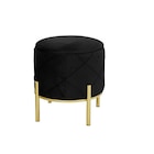 Pouf noir - CARREFOUR HOME en promo chez Carrefour Versailles à 29,99 €