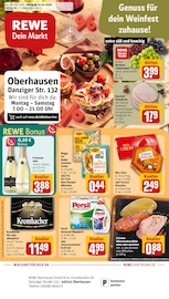 Bier im REWE Prospekt in Oberhausen Aktueller REWE Prospekt mit Bier, "Dein Markt", Seite 1