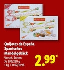 Spanisches Mandelgebäck Angebote von Quijotes de España bei Lidl Viersen für 2,99 €