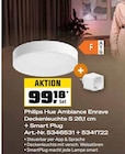 Ambiance Enrave Deckenleuchte S 26,1 cm + Smart Plug im OBI Prospekt Ambiance Enrave Deckenleuchte S 26,1 cm + Smart Plug von Philips Hue im aktuellen OBI Prospekt für 99,18 €