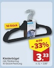 Kleiderbügel mit Filzüberzug im Angebot bei famila Nordwest in Lingen Kleiderbügel mit Filzüberzug Angebote bei famila Nordwest Lingen für 3,33 €