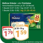 Kräutertee im Angebot bei GLOBUS in Erfurt Kräutertee Angebote von Meßmer bei GLOBUS Erfurt für 1,59 €