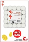 50 bougies chauffe-plats à Super U dans La Salvetat-Saint-Gilles 50 bougies chauffe-plats à Super U dans La Salvetat-Saint-Gilles