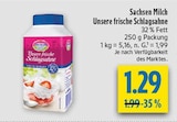 Unsere frische Schlagsahne bei diska im Kesselsdorf Prospekt für 1,29 €
