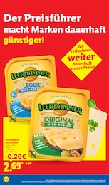 Lidl Leerdammer Kaese im Prospekt 