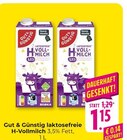 H-Vollmilch laktosefrei im Angebot bei Hieber in Freiburg H-Vollmilch laktosefrei Angebote von Gut & Günstig bei Hieber Freiburg für 1,15 €