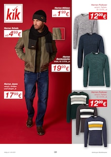 Herren Pullover Angebot im aktuellen KiK Prospekt auf Seite 8