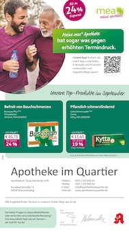 mea - meine apotheke Prospekt der Woche "Unsere September-Angebote" Seite 1, 01.09.2025 bis 30.09.2025 für Braunschweig Aktueller mea - meine apotheke Prospekt "Unsere September-Angebote" Seite 1 von 4 Seiten für Braunschweig