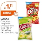 Crunchips oder Erdnusslocken bei Müller im Ansbach Prospekt für 1,11 €