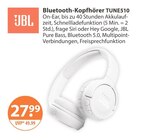 Bluetooth-Kopfhörer TUNE510 von JBL im aktuellen V-Markt Prospekt für 27,99 €