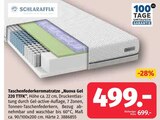 Taschenfederkernmatratze Nuova Gel 220 TTFK von Schlaraffia im aktuellen Segmüller Prospekt für 499,00 €