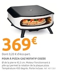 Four à pizza gaz rotatif cozze - Mr.Bricolage à Herblay Four à pizza gaz rotatif cozze en promo chez Mr.Bricolage Herblay à 369,00 €