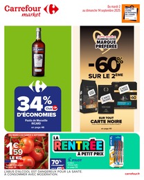 Catalogue Supermarchés de Carrefour Market à Saint-Germain-du-Bel-Air Prospectus Carrefour Market à Saint-Germain-du-Bel-Air, "Carrefour market", 62 pages, 02/09/2025 - 14/09/2025