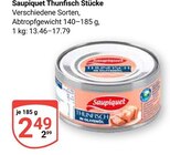 Thunfisch Stücke im Angebot bei GLOBUS in Siegen Thunfisch Stücke Angebote von Saupiquet bei GLOBUS Siegen für 2,49 €