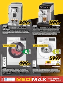 Waschmaschine im aktuellen MEDIMAX Prospekt (Magdeburg) Waschmaschine im MEDIMAX Prospekt "BLACK MAX" mit 8 Seiten (Magdeburg)