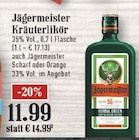 Kräuterlikör im Angebot bei EDEKA in Hilden Kräuterlikör Angebote von Jägermeister bei EDEKA Hilden für 11,99 €