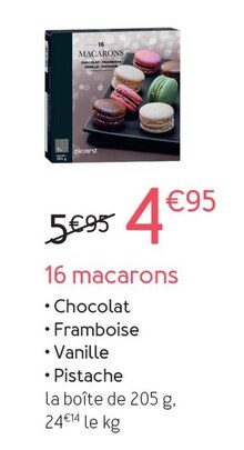 Picard Liergues - 16 macarons Promo 16 macarons dans le catalogue Picard "Un avant-goût de fêtes" à Liergues