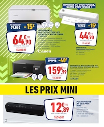 Prix et réduction Imprimante dans le prospectus Bureau Vallée en cours Offre Imprimante dans le catalogue Bureau Vallée du moment à la page 2