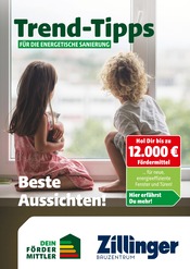 Bauzentrum Zillinger Baumarkt Prospekt der aktuellen Woche mit 12 Seiten, gültig von 09.05.2025 bis 18.05.2025, in Künzing und Umgebung Aktueller Bauzentrum Zillinger Baumarkt Prospekt in Künzing und Umgebung, "Trend-Tipps für die energetische Sanierung" mit 12 Seiten, 09.05.2025 - 18.05.2025