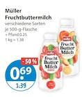 Fruchtbuttermilch im V-Markt Prospekt Fruchtbuttermilch von Müller im aktuellen V-Markt Prospekt für 0,69 €