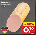 Leberwurst bei Netto Marken-Discount im Prospekt "" für 0,79 €