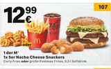 1 der M 1x 5er Nacho Cheese Snackers bei McDonalds im Übach-Palenberg Prospekt für 12,99 €