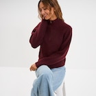 Pull col camionneur manches longues violet foncé femme en promo chez La Halle Pull col camionneur manches longues violet foncé femme dans le catalogue La Halle