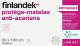 Protège-matelas imperméable anti-acariens MOLTAGIS - FINLANDEK - Géant Casino à Bagnolet Protège-matelas imperméable anti-acariens MOLTAGIS - FINLANDEK en promo chez Géant Casino Bagnolet