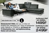 Wohnlandschaft TONGA Ausführung in Stoff im Angebot bei Ostermann in Wuppertal Wohnlandschaft TONGA Ausführung in Stoff Angebote bei Ostermann Wuppertal für 1.499,00 €