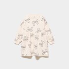 Robe sweat molletonnée ample courte beige fille dans le catalogue La Halle