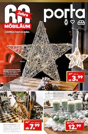 Adventskranz im porta Möbel Prospekt in Leipzig Aktueller porta Möbel Prospekt mit Adventskranz, "60 JAHRE MÖBILÄUM", Seite 1