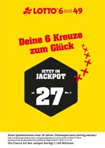 Westlotto Prospekt für Bochum mit 1 Seiten Westlotto Prospekt für Bochum: "Deine 6 Kreuze zum Glück", 1 Seiten, 13.08.2020 - 15.08.2020