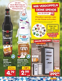 Netto Marken-Discount Kühlschrank im Prospekt 