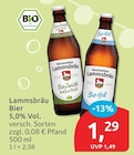 Bio Zwickel naturtrüb von Neumarkter Lammsbräu für 1,29 € bei budni im Angebot Bio Zwickel naturtrüb von Neumarkter Lammsbräu im aktuellen budni Prospekt