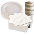 SUR LES ASSIETTES, SERVIETTES ET GOBELETS BLANCS - CARREFOUR HOME - Carrefour Market à Pontoise SUR LES ASSIETTES, SERVIETTES ET GOBELETS BLANCS - CARREFOUR HOME en promo chez Carrefour Market Pontoise