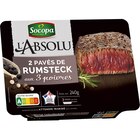 2 pavés de rumsteck marinés aux 3 poivres SOCOPA - Carrefour à Franconville 2 pavés de rumsteck marinés aux 3 poivres SOCOPA en promo chez Carrefour Franconville à 6,60 €