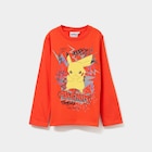T-shirt manches longues Pokémon Pikachu orange garçon - La Halle à Beauvais T-shirt manches longues Pokémon Pikachu orange garçon en promo chez La Halle Beauvais à 10,99 €