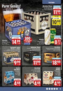 Bier im EDEKA Prospekt "Aktuelle Angebote" mit 28 Seiten (Stolberg (Rheinland, Kupferstadt))