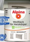 Weißlack für Heizkörper Angebote von Alpina bei Bauzentrum Borgers Wesel für 19,99 €