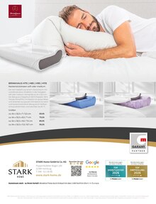 Kissen im aktuellen Stark Home Prospekt (Hamburg) Kissen im Stark Home Prospekt "BETTEN FÜR GENIESSER" mit 8 Seiten (Hamburg)