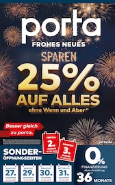 Aktueller porta Möbel Möbel & Einrichtung Prospekt in Bramsche und Umgebung, "FROHES NEUES SPAREN!" mit 4 Seiten, 27.12.2025 - 03.01.2026