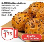 Aktuelles Kürbiskernbrötchen Angebot bei GLOBUS in Duisburg ab 1,75 €
