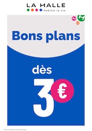 Prospectus La Halle, "Bons plans" à Chasse-sur-Rhône et alentours, 1 page, 13/08/2026 - 18/08/2026 Catalogue La Halle "Bons plans" à Chasse-sur-Rhône et alentours, 1 page, 13/08/2026 - 18/08/2026