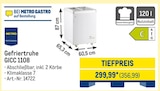 Gefriertruhe GICC 1108 im Angebot bei METRO in Trier Gefriertruhe GICC 1108 Angebote bei METRO Trier für 356,99 €