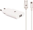 Chargeur secteur+ câble micro usb 1m - Carrefour à Colombes Chargeur secteur+ câble micro usb 1m en promo chez Carrefour Colombes à 9,90 €