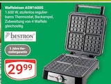 Waffeleisen ASW1600S Angebote von Bestron bei GLOBUS Mannheim für 29,99 €